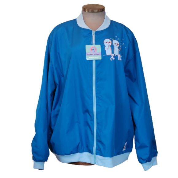 CULTURE FLY ☆ STRANGE PLANET ☆ LIGHTWEIGHT BOMBER JACKET ☆ 3XL ☆ NWT - Picture 2 of 13